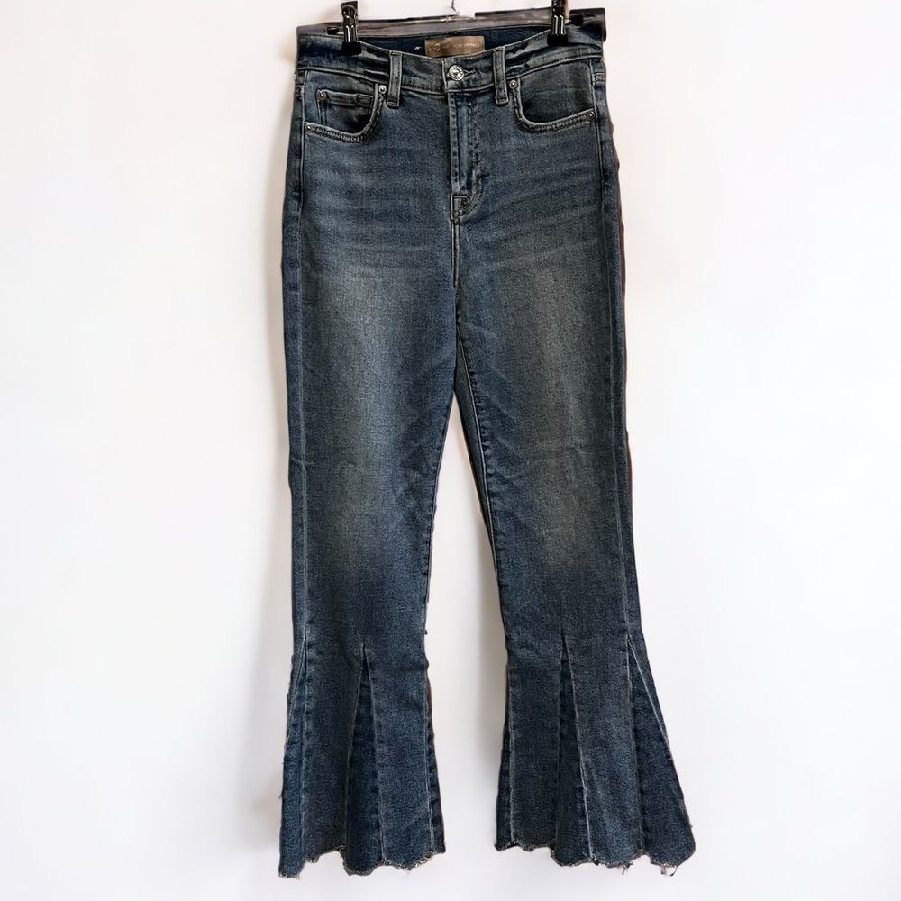 7 For All Mankind Luxe Vintage Scallop Hem Jeans - Size 26